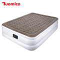 Sungoole custom size Double High Twin 20" High raised Air Mattress with Built in Electric Pump Waterproof comfort Flocked Top